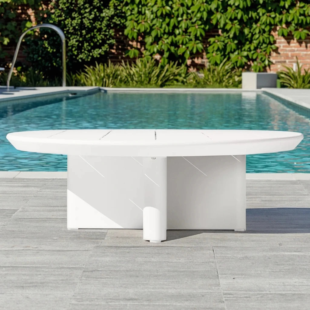 Custom Outdoor Coffee Table Round Aluminium Modern Alfresco Outdoor Living Australia