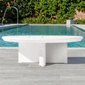 Custom Outdoor Coffee Table Round Aluminium Modern Alfresco Outdoor Living Australia
