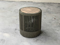 Custom Aluminium Woven Rope Side Table Alfresco Outdoor Living Australia