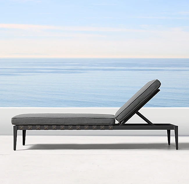 Custom Aluminum Sun Lounger Contemporary Minimalist Alfresco Outdoor Living Australia