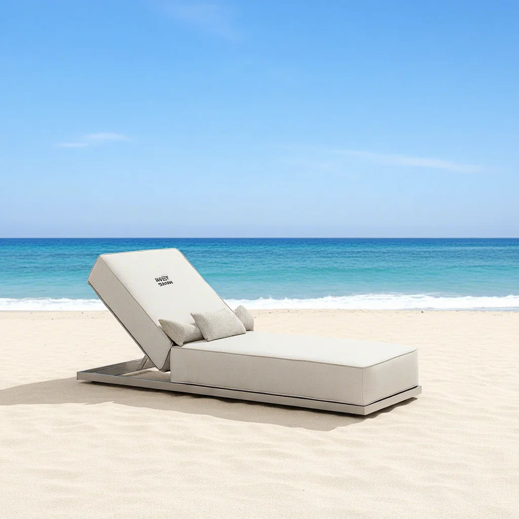 Contemporary Aluminum Outdoor Sun Lounger Chaise Alfresco Outdoor Living Australia