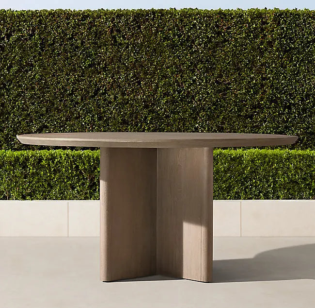 Teak Dining Set, Half Moon Chairs, Alfresco Outdoor Living Australia