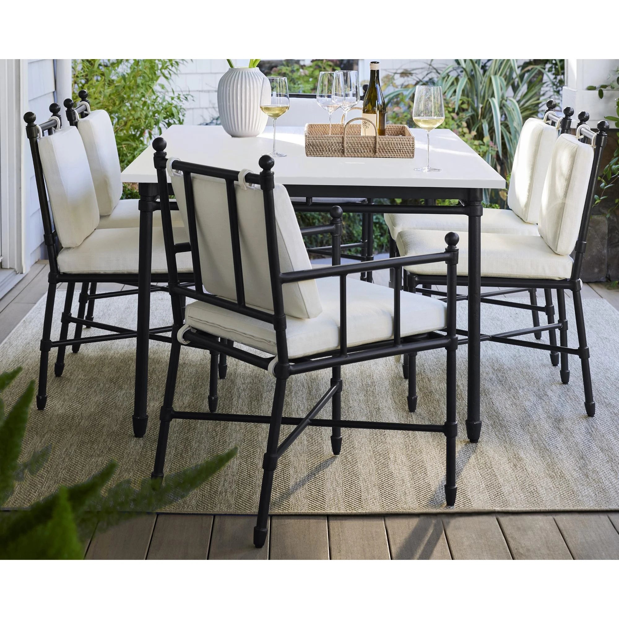 Aluminium Dining Set Modern Garden Furniture Alfresco Outdoor Living Australia