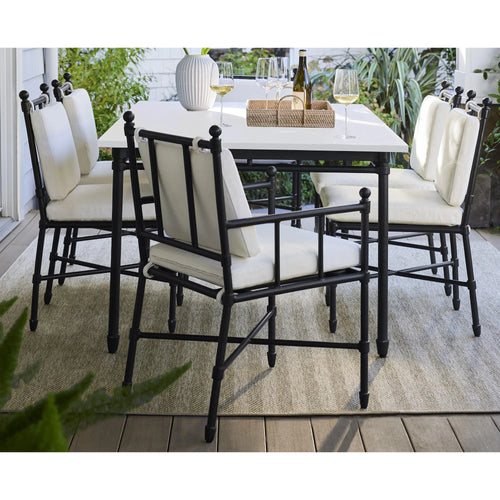 Aluminium Dining Set Modern Garden Furniture Alfresco Outdoor Living Australia