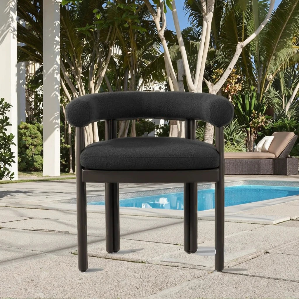 Designer Outdoor Dining Chair Modern Upholstered Aluminum Alfresco Australia