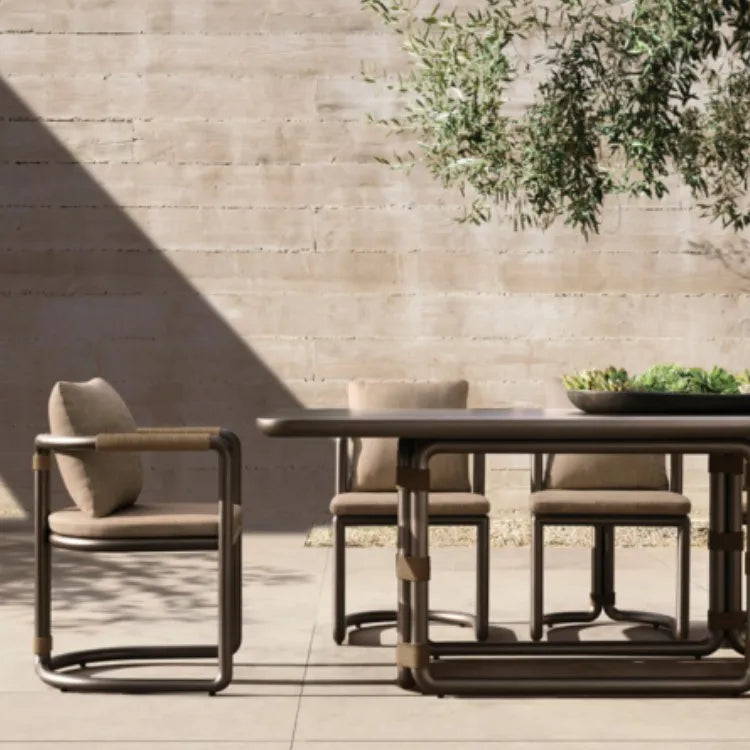 Custom Outdoor Dining Set Rope Aluminium Alfresco Outdoor Living Australia