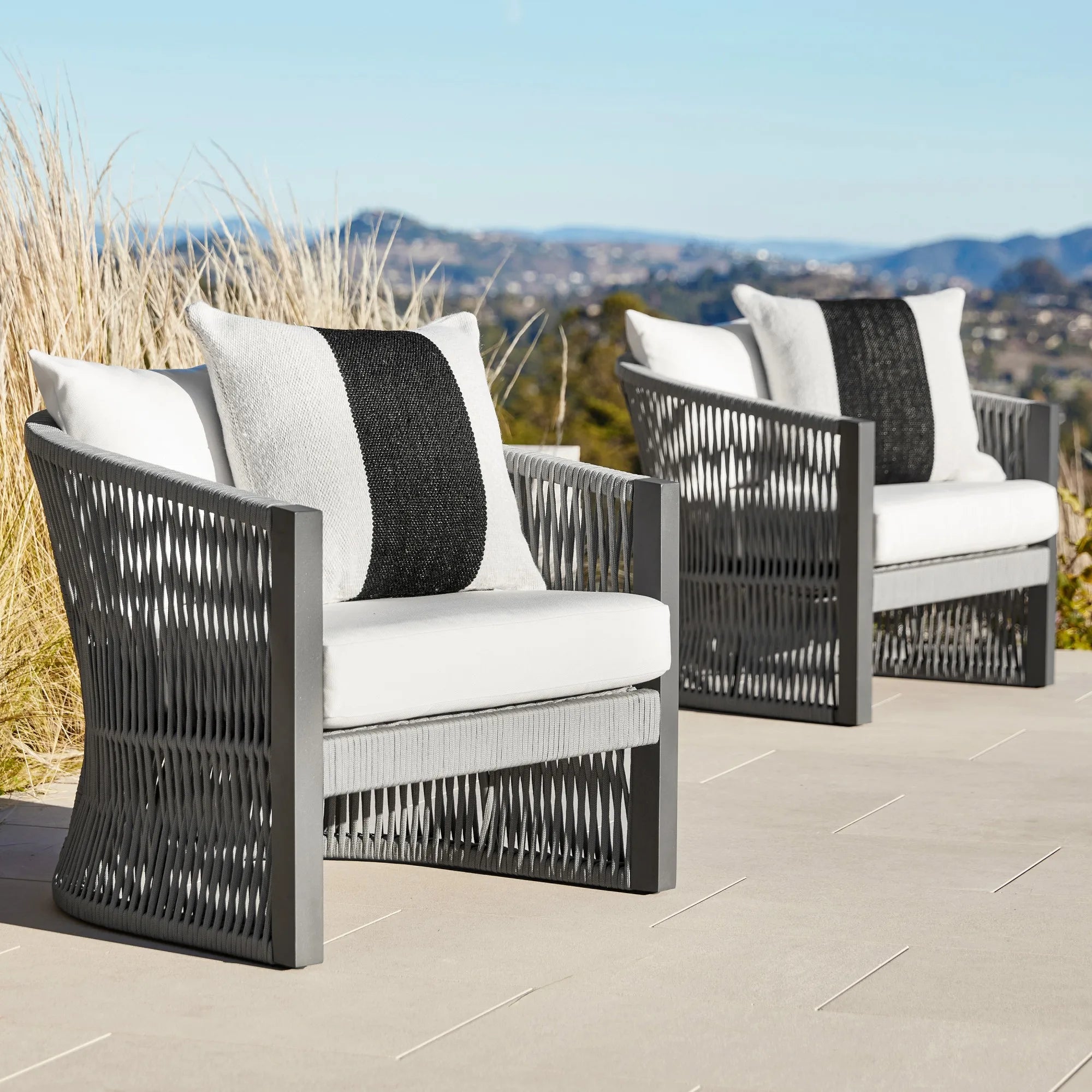 Rope Aluminum Outdoor Sofa Set Modern Alfresco Outdoor Living Australia