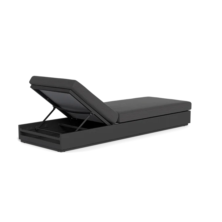 Aluminum Chaise Lounger Modern Plinth Base Alfresco Outdoor Living Australia