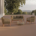 Luxury Aluminum Rope Outdoor Sofa Contemporary Alfresco Outdoor Living Australia