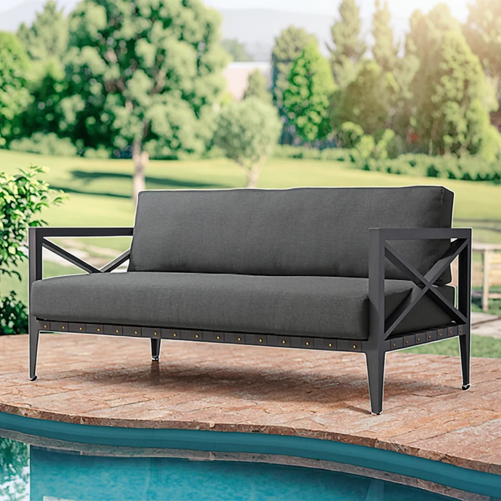 Designer Outdoor Furniture Aluminum Rope Sofa Contemporary Alfresco Living Australia