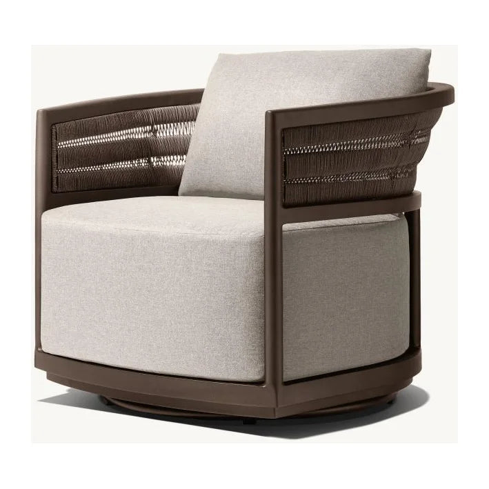 Aluminium Outdoor Swivel Chair White Alfresco Outdoor Living Australia