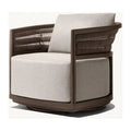 Aluminium Outdoor Swivel Chair White Alfresco Outdoor Living Australia