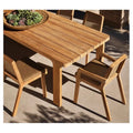 Solid Teak 6 Seater Outdoor Dining Set Traditional Timber Alfresco Outdoor Living Australia