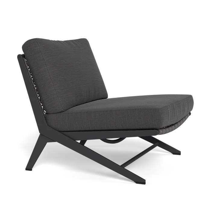 Designer Outdoor Sofa Armless Aluminum Rattan Modular Sculptural Alfresco Outdoor Living Australia