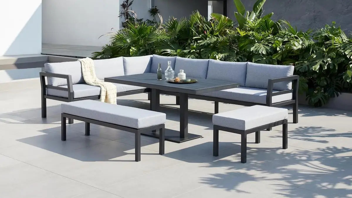Outdoor Sectional Sofa L-Shape Contemporary Modular Alfresco Outdoor Living Australia