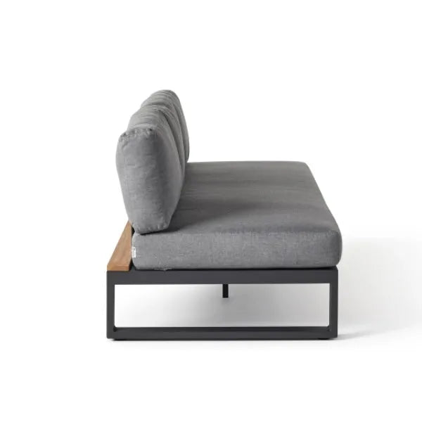 Custom Teak Aluminium Sofa Contemporary Style Alfresco Outdoor Living Australia