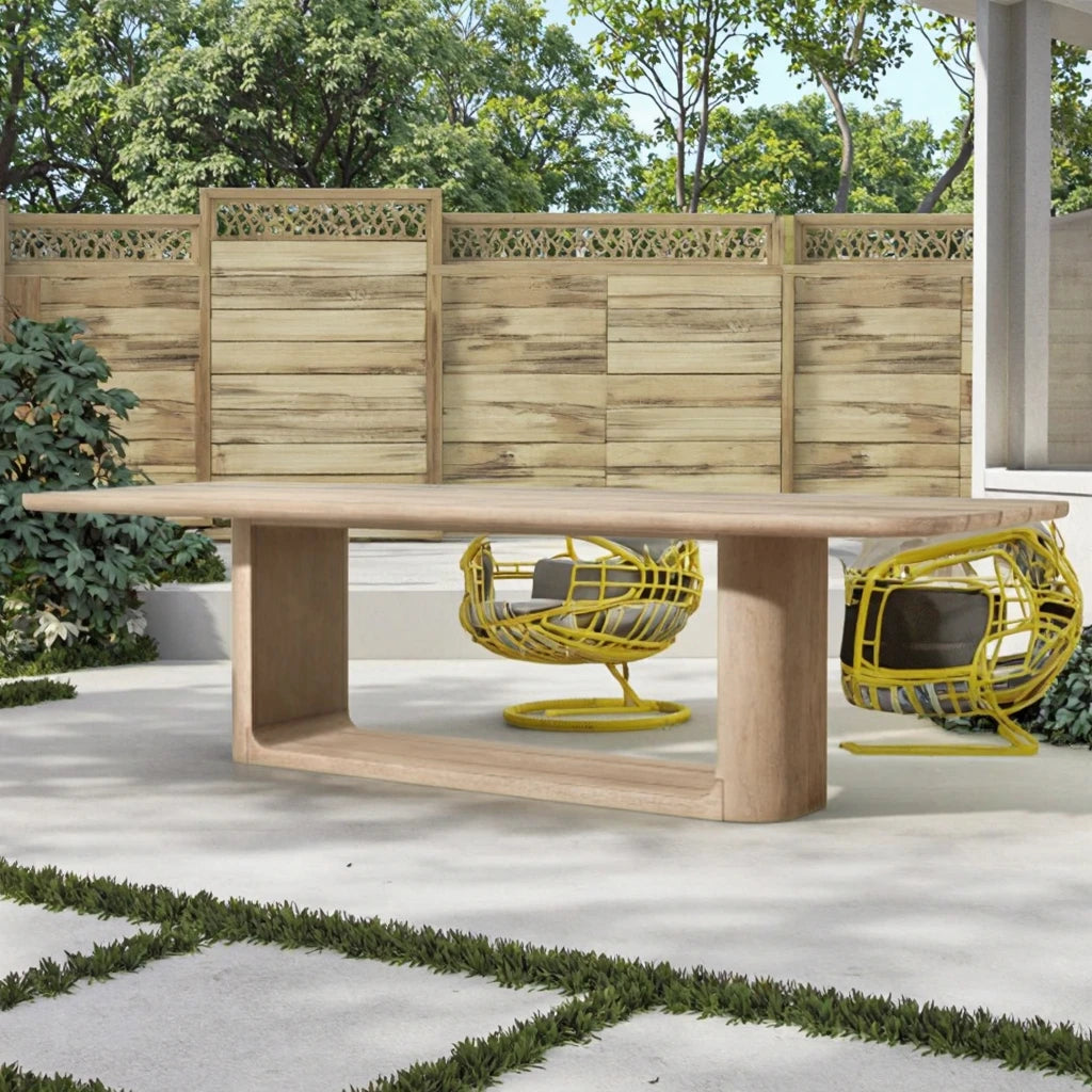 Luxury Solid Teak Dining Table Rectangle Alfresco Outdoor Living Australia