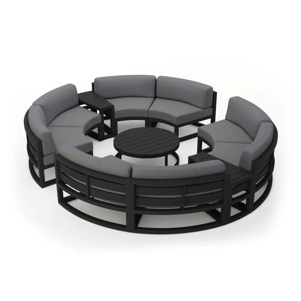 Modular Outdoor Sofa Set Aluminium Curved Alfresco Outdoor Living Australia