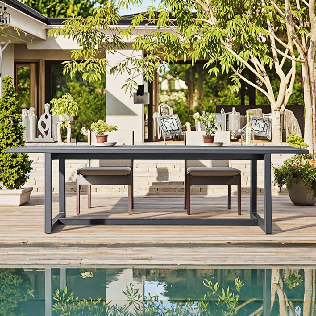 Custom Outdoor Table Aluminium Minimalist Alfresco Outdoor Living Australia
