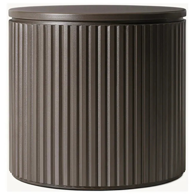Outdoor Side Table Minimalist Round Aluminum Alfresco Outdoor Living Australia