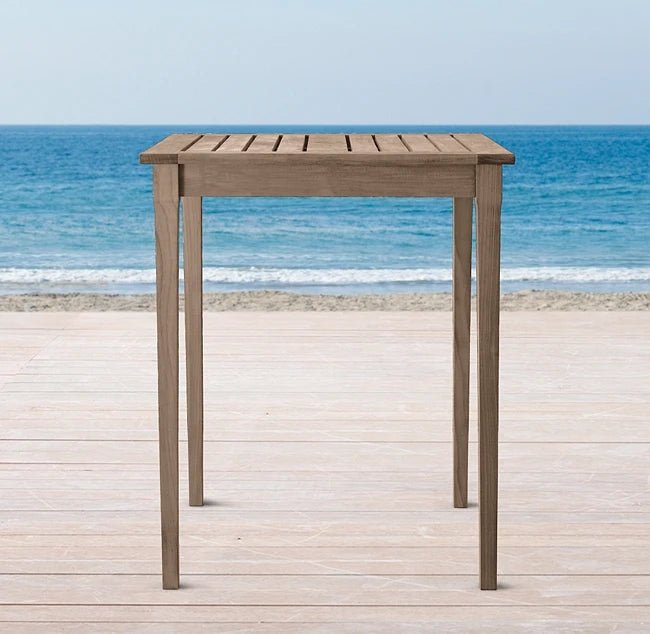 Teak High Seat Bar Stool Traditional Alfresco Outdoor Living Australia