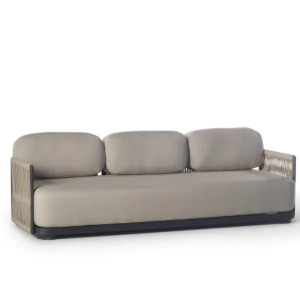 Custom Aluminum Sofa Rope Weave 3 Seater Alfresco Outdoor Living Australia