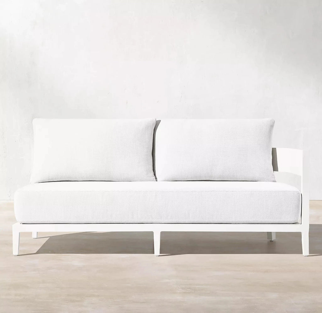 Curved Aluminum Sectional Sofa Contemporary L-Shape Alfresco Outdoor Living Australia