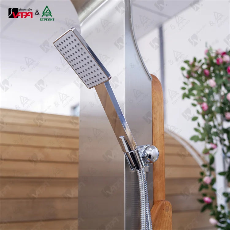 Designer Outdoor Shower Column Traditional Wood Alfresco Outdoor Living Australia
