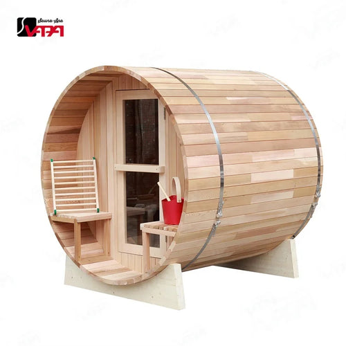 Custom Outdoor Barrel Sauna Red Cedar Alfresco Outdoor Living Australia