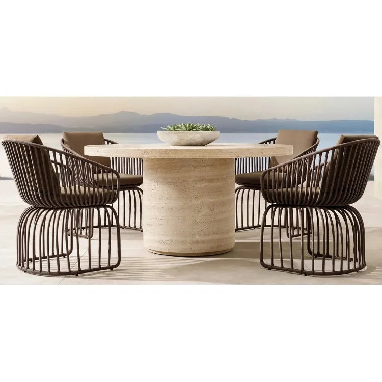 Rope Woven Outdoor Dining Chair Aluminum Alfresco Outdoor Living Australia