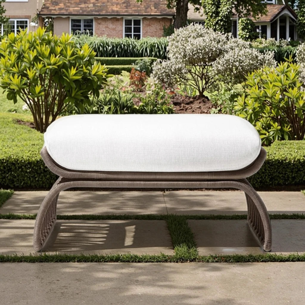 Custom Outdoor Furniture Ottoman Footstool Rope Alfresco Outdoor Living Australia
