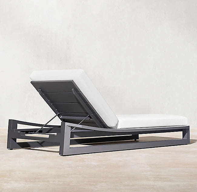 Designer Outdoor Chaise Sun Lounger Modern Aluminum Alfresco Outdoor Living Australia