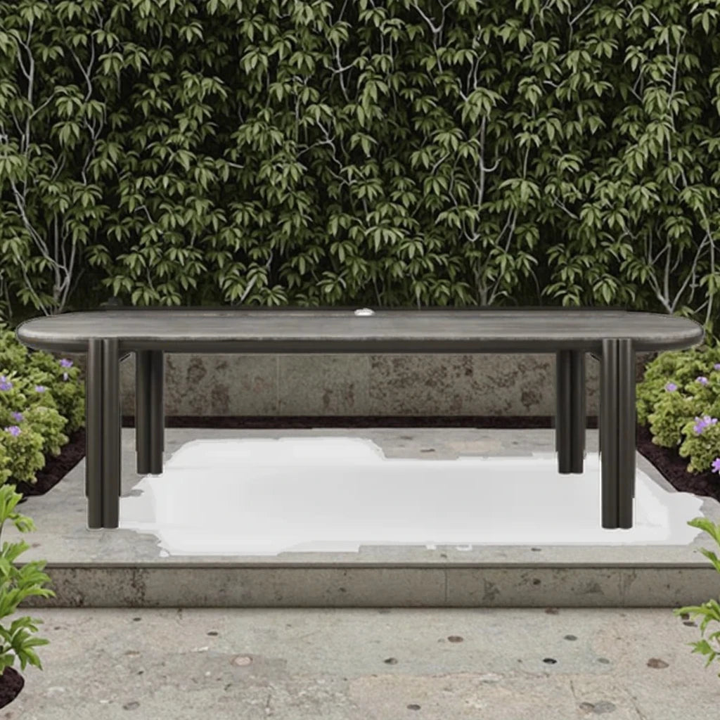 Outdoor Dining Table Slate Top Contemporary Alfresco Outdoor Living Australia