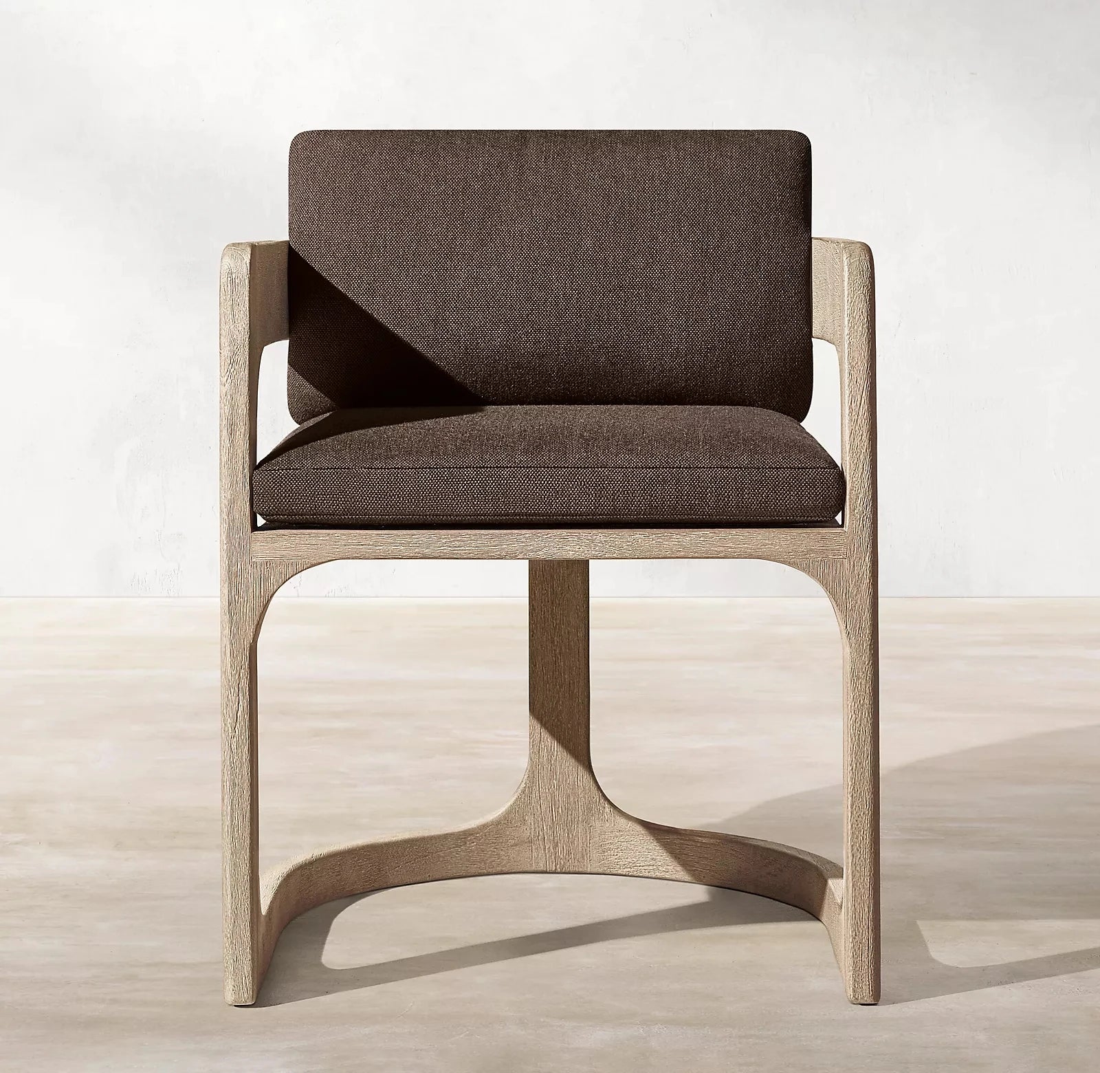 Solid Teak Dining Chair Curved Armrest Alfresco Outdoor Living Australia
