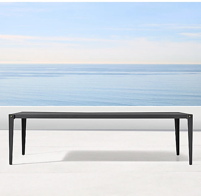 Custom Outdoor Aluminum Dining Set Modern Architectural Alfresco Outdoor Living Australia