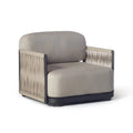 Rope Weaving Club Lounger Aluminum Sofa Chair Modern Alfresco Outdoor Living Australia