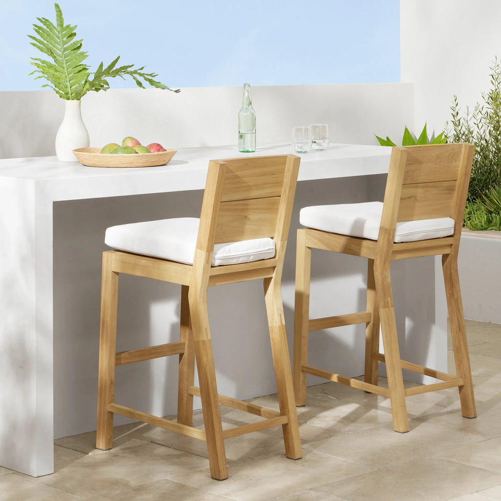 Teak Bar Stool Contemporary High Chair Alfresco Outdoor Living Australia