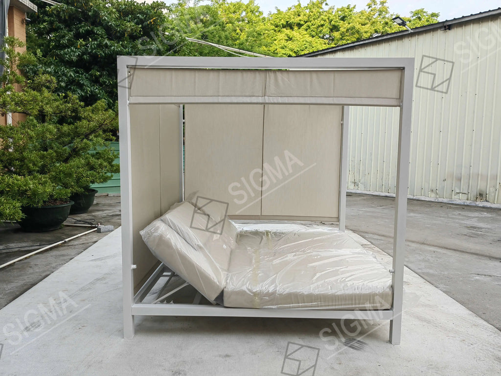 Custom Aluminum Daybed Contemporary Sculptural Alfresco Outdoor Living Australia