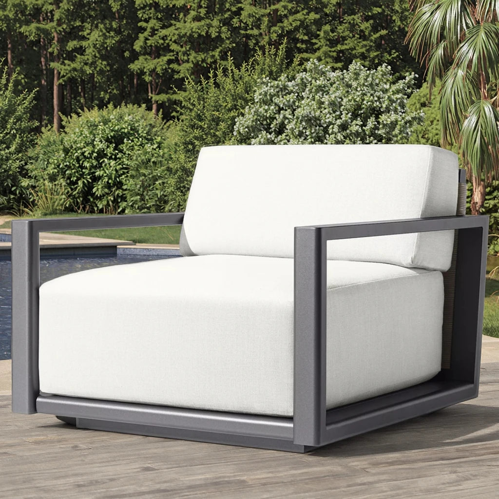 Rattan Lounge Chair Contemporary Sculptural Alfresco Outdoor Living Australia