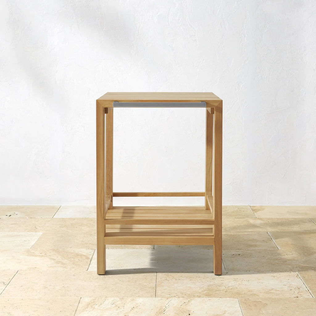 Custom Outdoor Furniture Teak Serving Trolley Traditional Alfresco Outdoor Living Australia