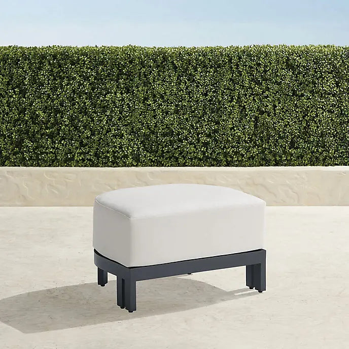 Aluminum Ottoman Stool Modern Powder Coated Alfresco Outdoor Living Australia