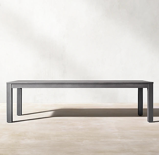 Custom Outdoor Furniture Aluminum Dining Set Contemporary Leisure Design