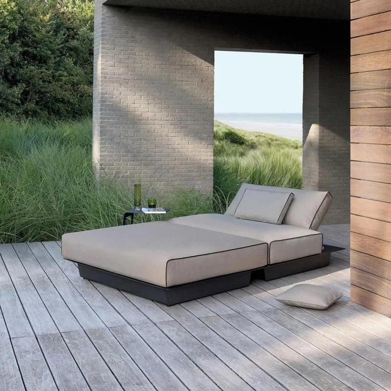 Custom Outdoor Sunbed Aluminium Lounger Minimalist Alfresco Outdoor Living Australia