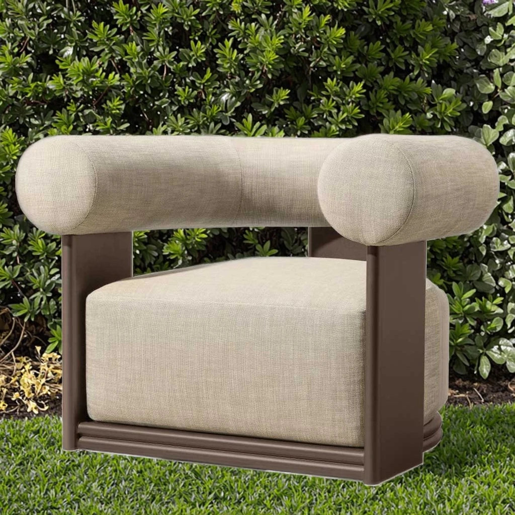 Custom Outdoor Furniture Swivel Sofa Moon Shape Alfresco Outdoor Living Australia