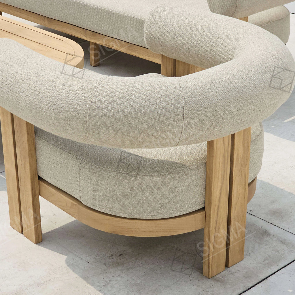 Modular Teak Outdoor Sofa Set Contemporary Luxury Alfresco Outdoor Living Australia