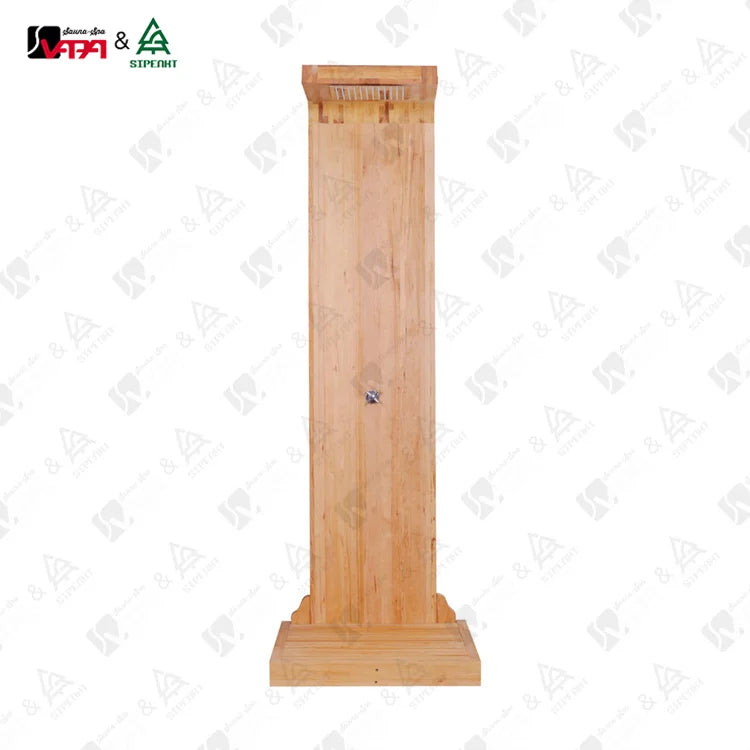 Custom Outdoor Shower Column Set Modern Solid Wood Alfresco Outdoor Living Australia