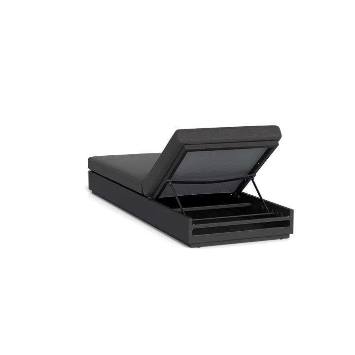 Aluminum Chaise Lounger Modern Plinth Base Alfresco Outdoor Living Australia
