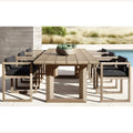 Designer Teak Dining Set Contemporary Alfresco Outdoor Living Australia