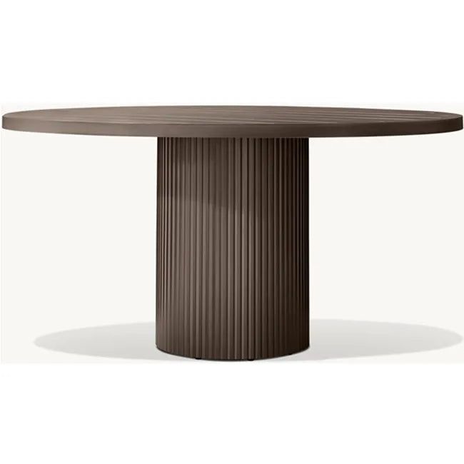 Round Aluminum Outdoor Dining Table, Architectural Design, Alfresco Outdoor Living Australia