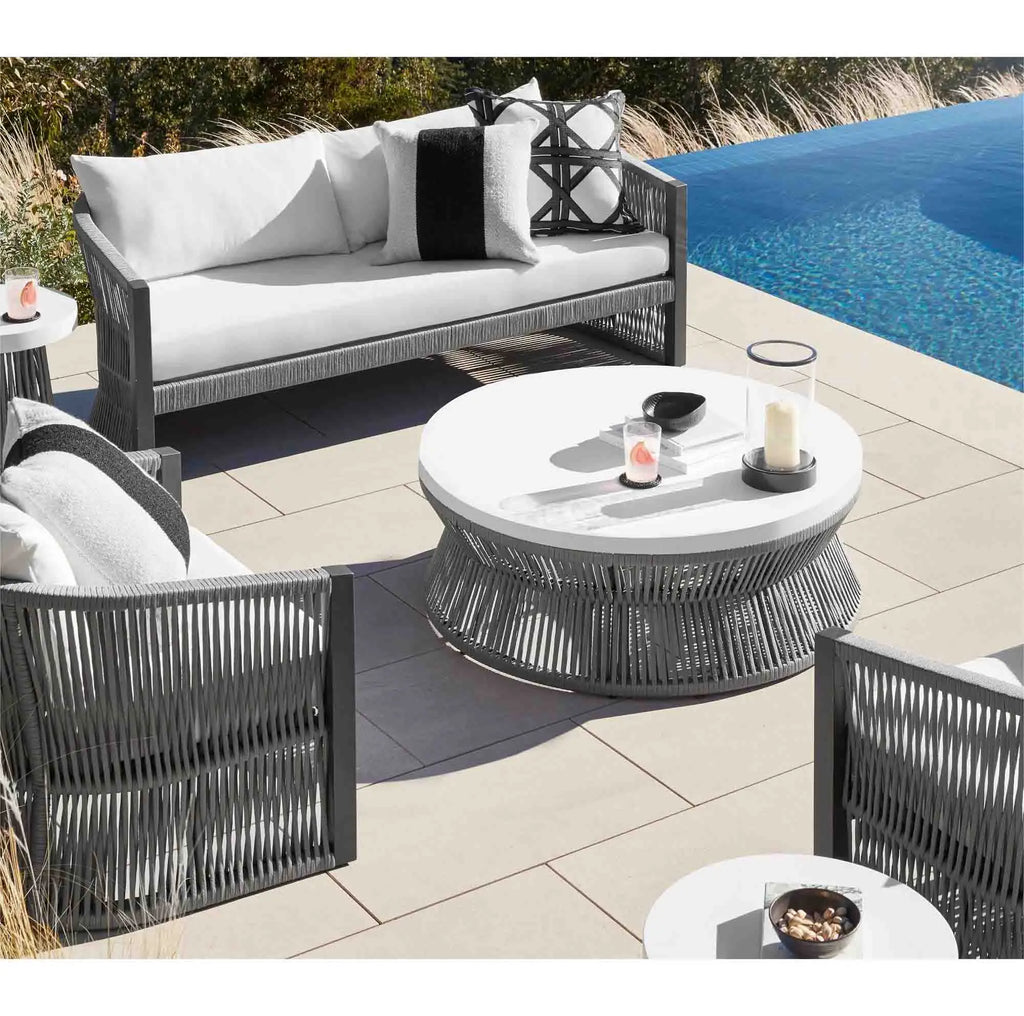 Rope Aluminum Outdoor Sofa Set Modern Alfresco Outdoor Living Australia